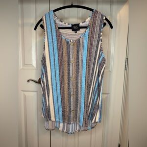 W5 Women's Multicolor Striped blouse size X-Large